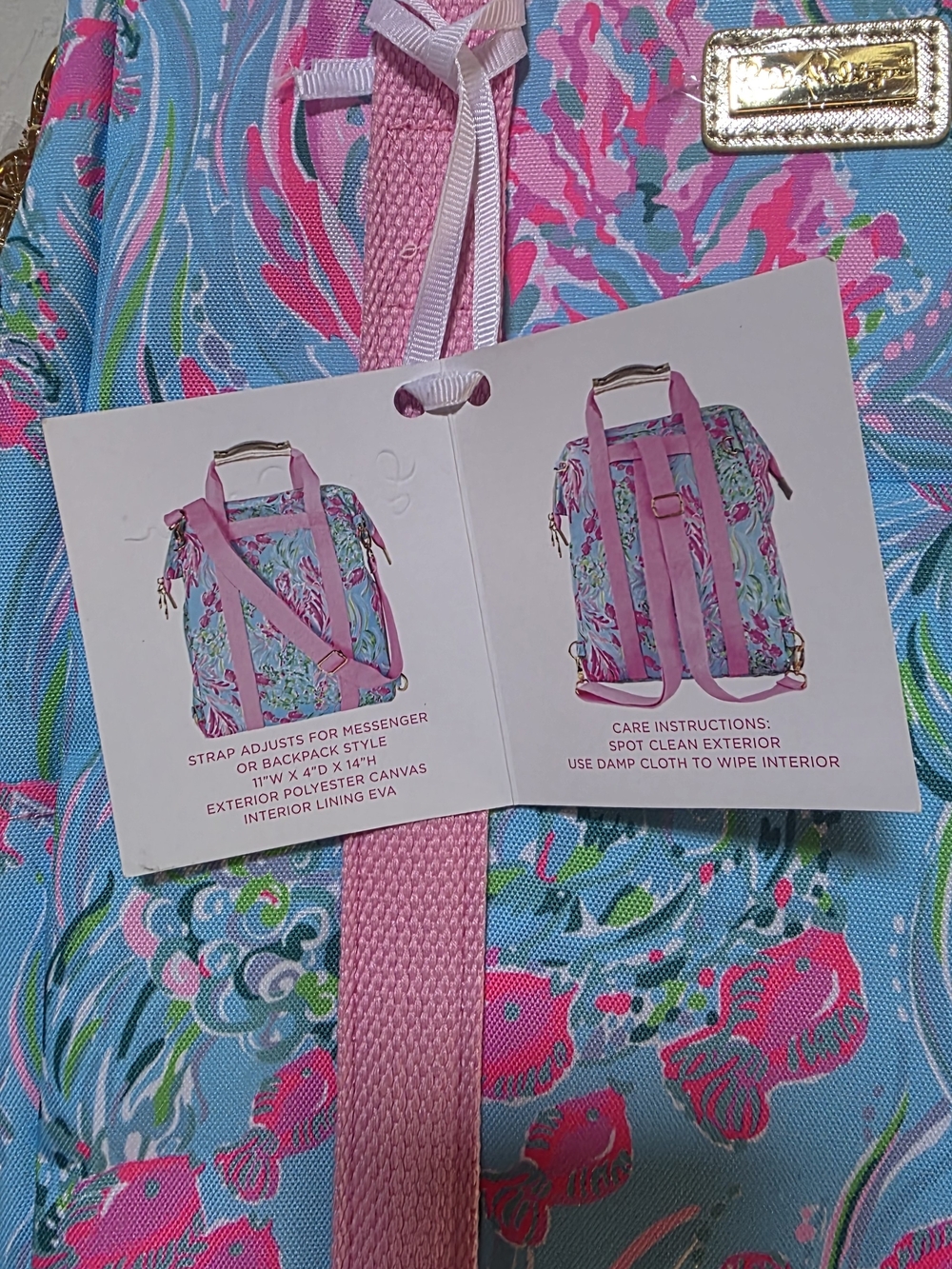 Lily Pulitzer Insulated Backpack Cooler NWT - Picture 3 of 3